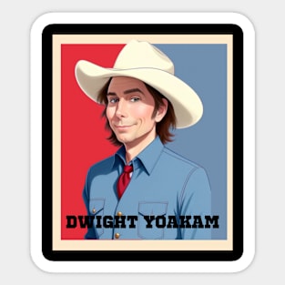 2D Dwight Yoakam Sticker